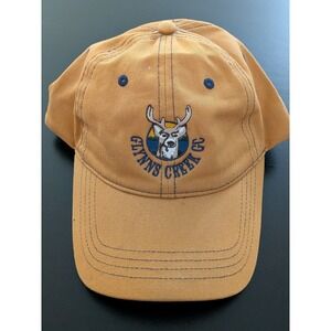 Glynns Creek Golf Club Hat Strapback Tan Cap America OSFM